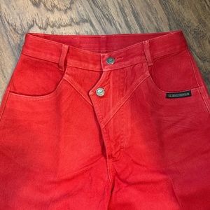 Vintage Rocky Mountain Jeans, Size 28/7, Red